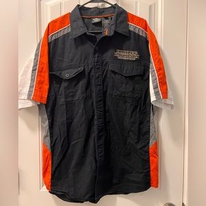 Men’s Vented Harley Davidson Button Down XL